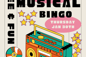 Musical Bingo every second Thursday from 30 Jan 25